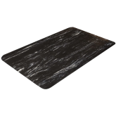 Crown Workers Delight Spiffy Vinyl Dry Area Anti-Fatigue Mat - 2' x 3', Black